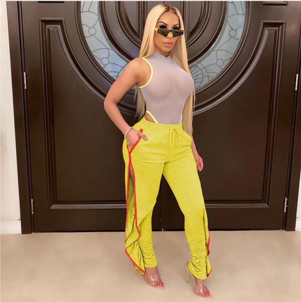 2020 new ladies trousers casual sports pants plain track jogging pant haul two pockets beam hip hop loose cotton sweatpants, Black;white 
2020 new ladies trousers casual sports pants plain track jogging pant haul two pockets beam hip hop loose cotton sweatpants, Black;white