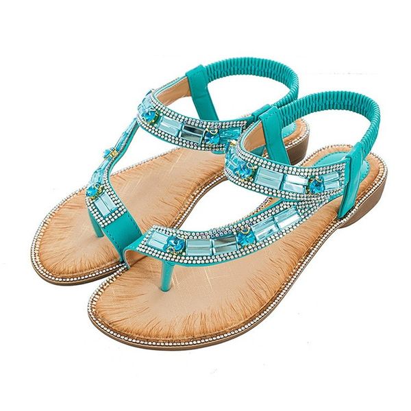 ladies summer shoes bohemian style blue red fashion sandals women lattice stripe flat-soled beach shoes zapatos de mujer, Black
ladies summer shoes bohemian style blue red fashion sandals women lattice stripe flat-soled beach shoes zapatos de mujer, Black