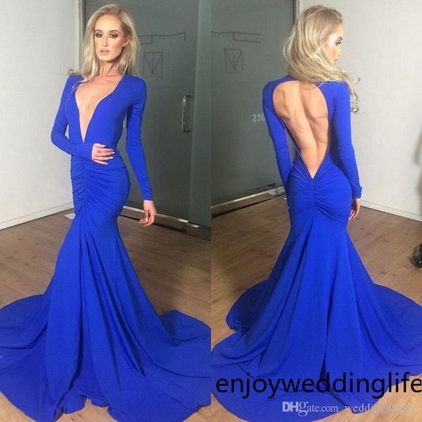 элегантный глубокий v-образным вырезом royal blue русалка длинные пром платья с длинным рукавом backless формальные пром платья партии плать, Black
элегантный глубокий v-образным вырезом royal blue русалка длинные пром платья с длинным рукавом backless формальные пром платья партии плать, Black