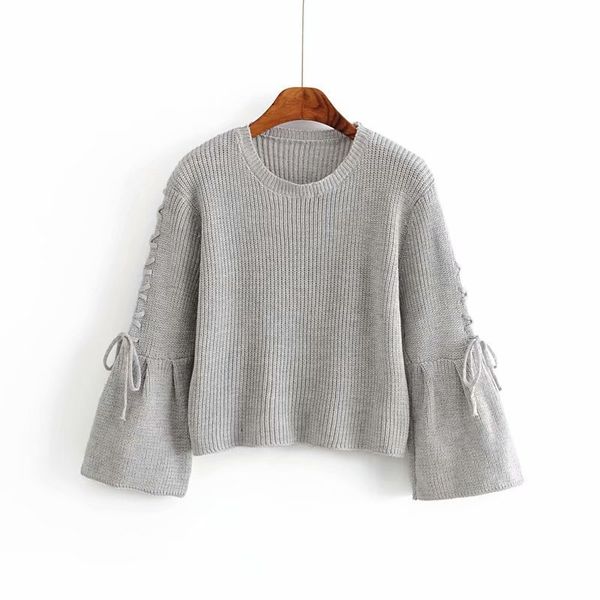 woah 2019 hui, 35-1275 european and american fashion draw string horn sleeve sweater, White;black
woah 2019 hui, 35-1275 european and american fashion draw string horn sleeve sweater, White;black