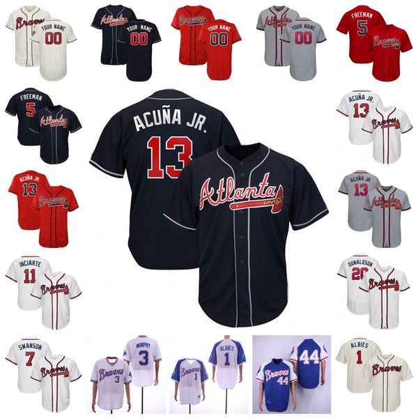 2019 Braves Ronald Acuna Jr. Jr Jersey Atlanta Freddie Freeman Ozzie Albies Mike Foltynewicz Mike Soroka Josh Donaldson Chipper Jones Aaron
2019 Braves Ronald Acuna Jr. Jr Jersey Atlanta Freddie Freeman Ozzie Albies Mike Foltynewicz Mike Soroka Josh Donaldson Chipper Jones Aaron
