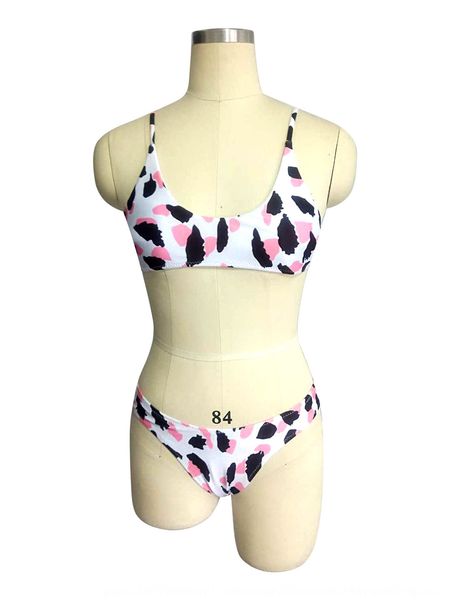 2019 leopard bikini sling digital print print suspender with beautiful back swimsuit suit three-point bikini swimsuit, White;black 
2019 leopard bikini sling digital print print suspender with beautiful back swimsuit suit three-point bikini swimsuit, White;black