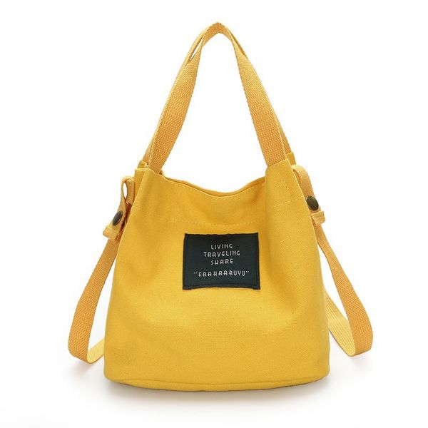 fashion small women's canvas handbag shoulder crossbody bags for women bag female tote purse cute travel bucket tote bag yellow
fashion small women's canvas handbag shoulder crossbody bags for women bag female tote purse cute travel bucket tote bag yellow