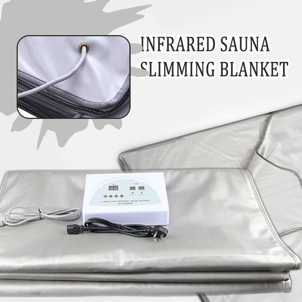 new model 2 zone fir sauna far infrared body slimming sauna blanket heating therapy slim bag spa weight loss body detox machine
new model 2 zone fir sauna far infrared body slimming sauna blanket heating therapy slim bag spa weight loss body detox machine