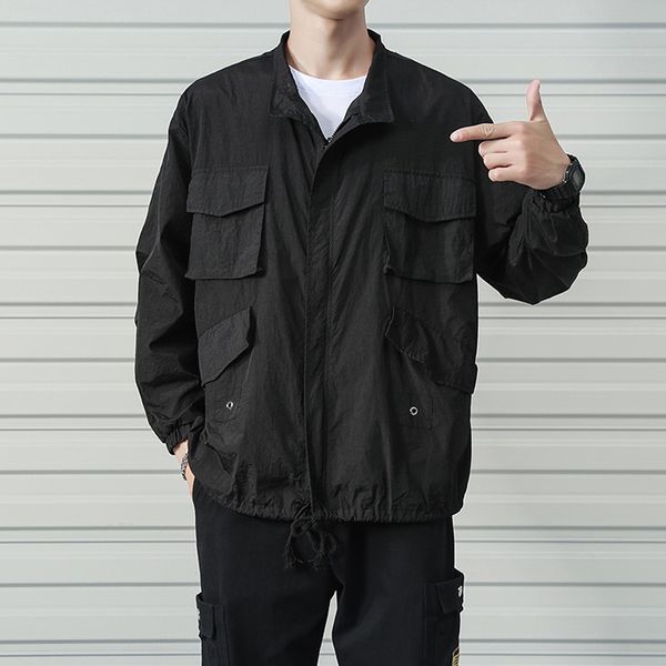 5xl large size men's windbreaker jackets outdoor streetwear windbreaker black jacket men 2019 autumn bomber jacket with zipper, Black;brown
5xl large size men's windbreaker jackets outdoor streetwear windbreaker black jacket men 2019 autumn bomber jacket with zipper, Black;brown