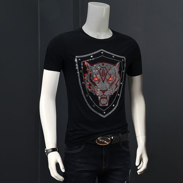 2020 Summer New Men's T-Shirts Casual Mens Fashion Rhinestones Pattern Thin Crew Neck T-shirt Men Breathable Slim Tee Plus Size M-4XL
2020 Summer New Men's T-Shirts Casual Mens Fashion Rhinestones Pattern Thin Crew Neck T-shirt Men Breathable Slim Tee Plus Size M-4XL