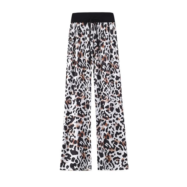 2020 spring womens relaxed pants leopard pattern loose female wide leg pants elastic waist casual ladies home pants, Black;white
2020 spring womens relaxed pants leopard pattern loose female wide leg pants elastic waist casual ladies home pants, Black;white