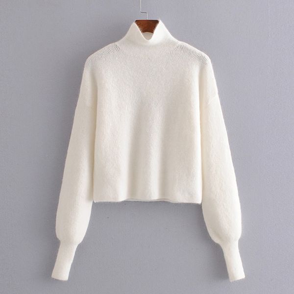 katara casual turtleneck sweaters women fashion solid soft sweater women elegant lantern sleeve sweaters female ladies kd, White;black
katara casual turtleneck sweaters women fashion solid soft sweater women elegant lantern sleeve sweaters female ladies kd, White;black