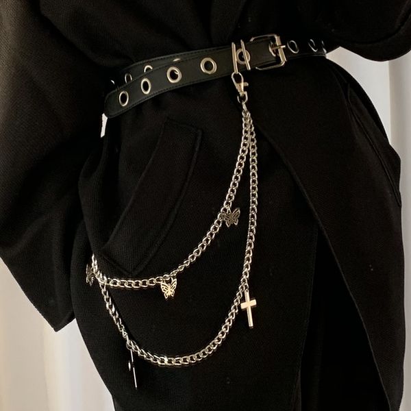 vintage men women punk chain belt black double three eyelet grommet leather buckle belt female ladies waist jeans dress belts, Black;brown
vintage men women punk chain belt black double three eyelet grommet leather buckle belt female ladies waist jeans dress belts, Black;brown
