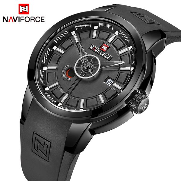men watches naviforce men's waterproof quartz wrist watch male silicone sport clock relogio masculino, Slivery;brown
men watches naviforce men's waterproof quartz wrist watch male silicone sport clock relogio masculino, Slivery;brown