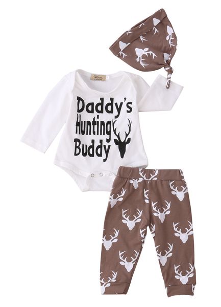 adorable baby boys romper christmas pants hat clothes outfits set 0-18m daddys hunting buddy, White
adorable baby boys romper christmas pants hat clothes outfits set 0-18m daddys hunting buddy, White