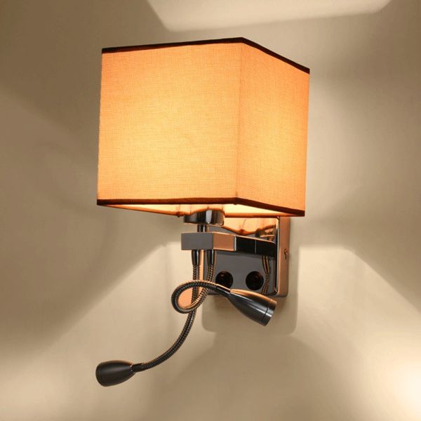modern led wall lamp fabric lampshade bedroom bedside sconce flexible reading light fixture aisle wall mount lighting
modern led wall lamp fabric lampshade bedroom bedside sconce flexible reading light fixture aisle wall mount lighting