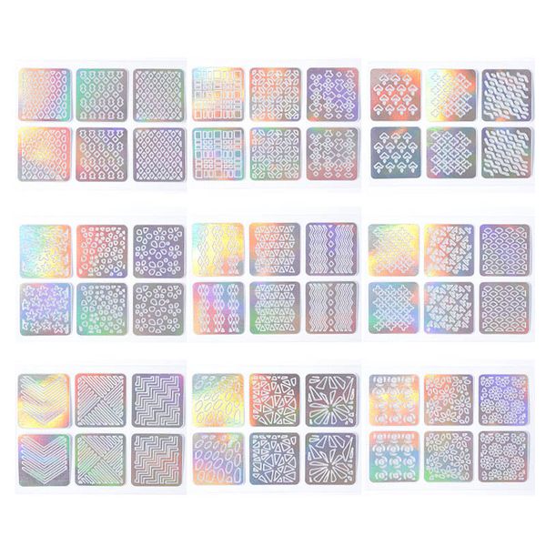 12 sheets hollow stencil sticker nail art transfer tips template stickers 789
12 sheets hollow stencil sticker nail art transfer tips template stickers 789