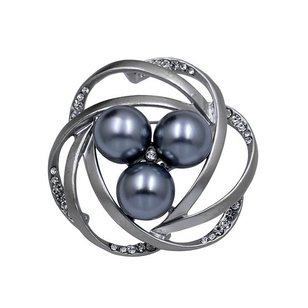 weimanjingdian brand matte gold color plated simulated pearl flower brooch pins for women, Gray
weimanjingdian brand matte gold color plated simulated pearl flower brooch pins for women, Gray