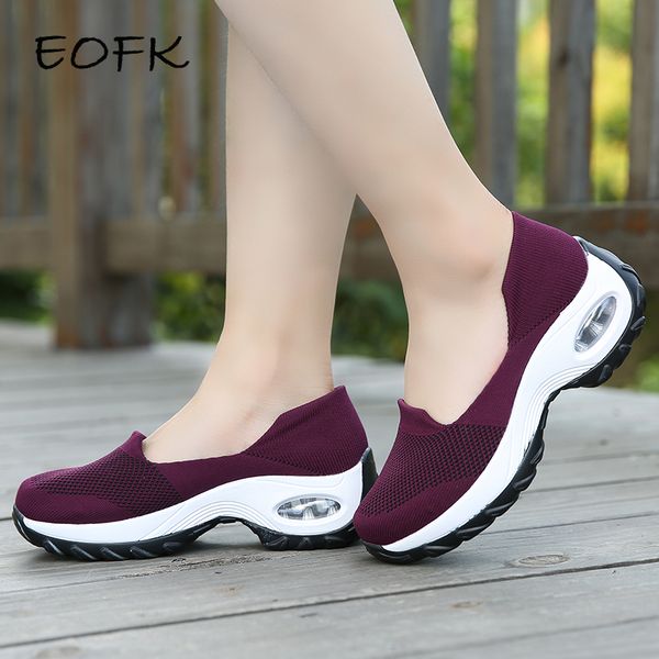 eofk women sneakers slip-on spring summer cushioning sports shoes for female wine red comfortable women's loafers flats, Black
eofk women sneakers slip-on spring summer cushioning sports shoes for female wine red comfortable women's loafers flats, Black