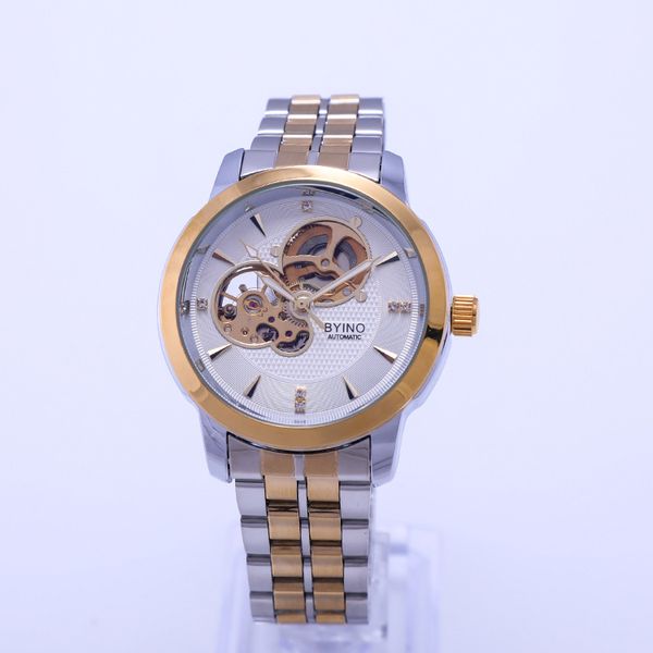 new beino waterproof mechanical watch mens watch luminous hollow automatic steel belt watch, Slivery;brown
new beino waterproof mechanical watch mens watch luminous hollow automatic steel belt watch, Slivery;brown