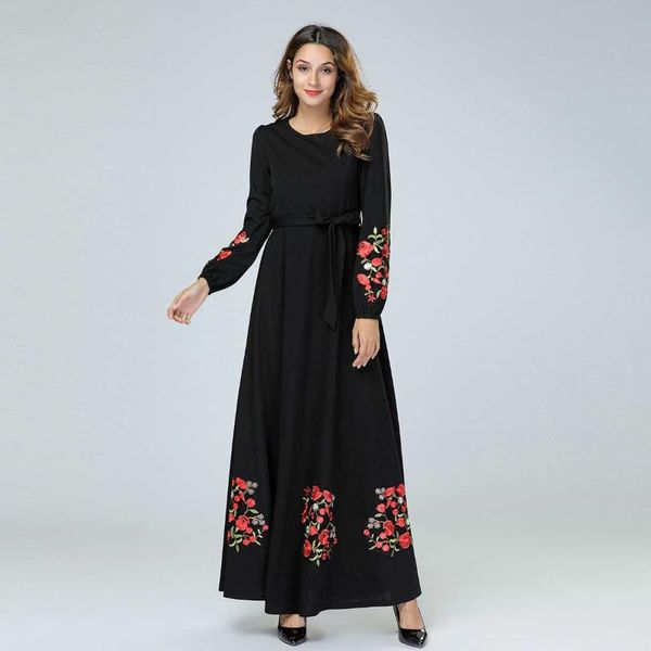 women floral embroidery lace up maxi dress plus size black muslim abaya oversized dubai islamic arabic ramadan robe vkdr1520, Red
women floral embroidery lace up maxi dress plus size black muslim abaya oversized dubai islamic arabic ramadan robe vkdr1520, Red
