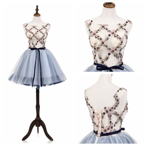 me005 chic design sleeveless freshman homecoming dress ideas flowers lace appliques floral prom dress short homecoming attire party dress, Blue;pink
me005 chic design sleeveless freshman homecoming dress ideas flowers lace appliques floral prom dress short homecoming attire party dress, Blue;pink