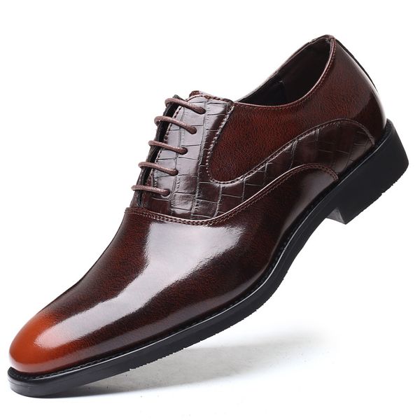 polished business shoes crocodile skin pattern formal flats lace-up flat heel shoes business occasion shoe patchwork gentility footwears z71, Black
polished business shoes crocodile skin pattern formal flats lace-up flat heel shoes business occasion shoe patchwork gentility footwears z71, Black