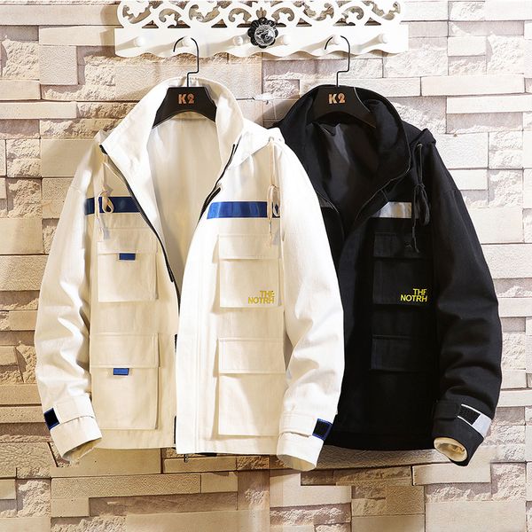 men's jackets 2021 spring autumn jacket men street loose hooded man coats and japanese bomber outwear, Black;brown
men's jackets 2021 spring autumn jacket men street loose hooded man coats and japanese bomber outwear, Black;brown