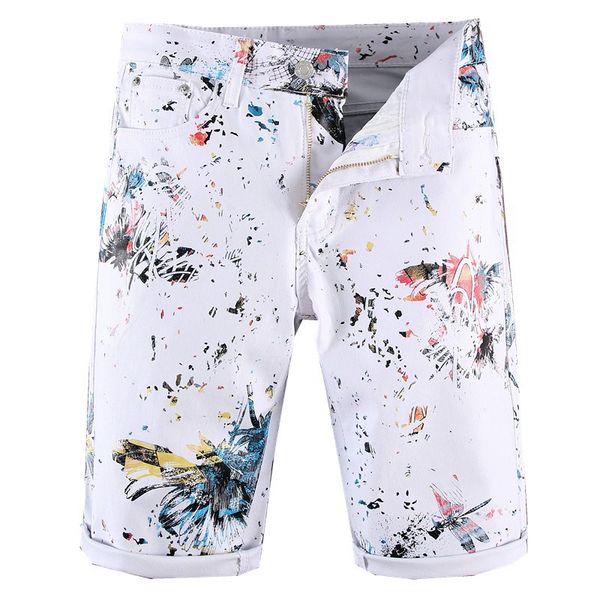 sokotoo men's white dragonfly flower printed shorts slim skinny annimal painted knee length stretch jeans, Blue
sokotoo men's white dragonfly flower printed shorts slim skinny annimal painted knee length stretch jeans, Blue