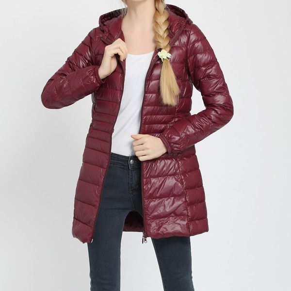 winter long down jacket women big fur collar hooded white duck winter plus size coat warm thin down jacket outwear overcoat #20, Black
winter long down jacket women big fur collar hooded white duck winter plus size coat warm thin down jacket outwear overcoat #20, Black