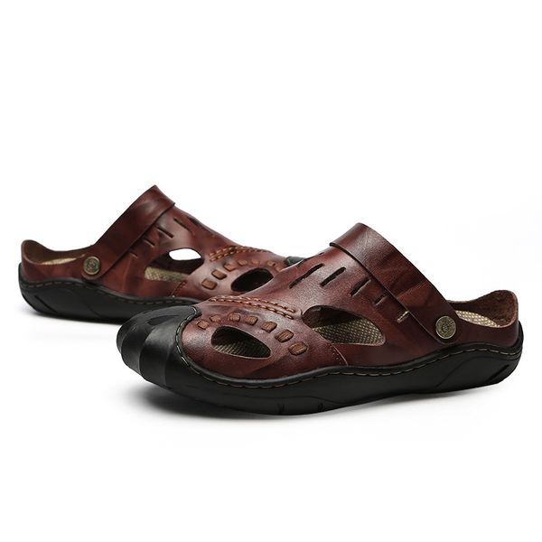sandals sandel for men sandles closed toe genuine leather casual shoes fashion sandalias, Black
sandals sandel for men sandles closed toe genuine leather casual shoes fashion sandalias, Black