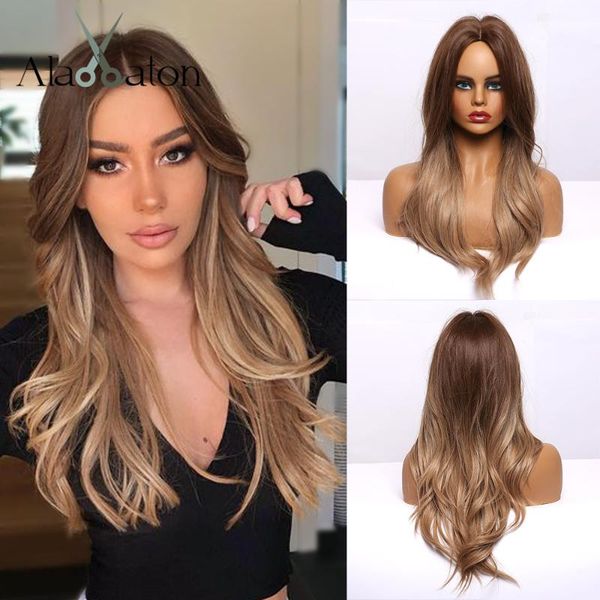 synthetic wigs alan eaton ombre brown long wave hair middle part for black women afro heat resistant fibre cosplay party
synthetic wigs alan eaton ombre brown long wave hair middle part for black women afro heat resistant fibre cosplay party