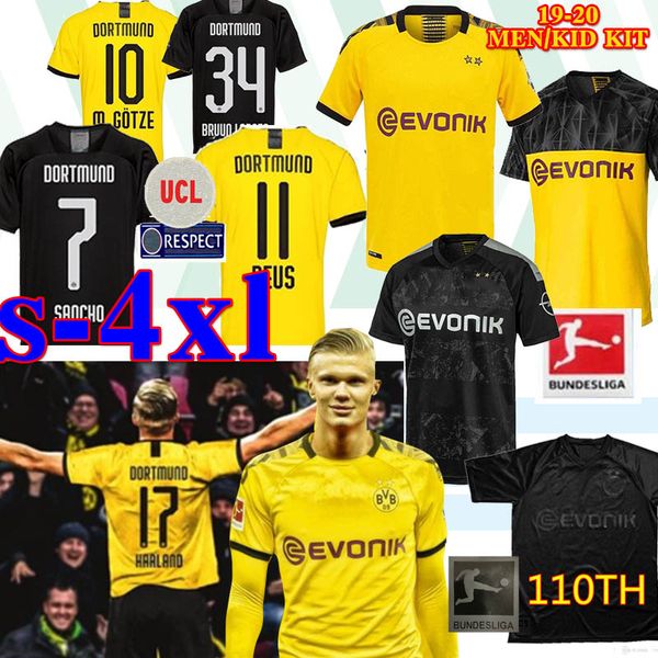 bvb borussia dortmund sancho haaland soccer 110th jersey shirt hummels hazard diallo brandt paco alcacer trikot des fuÃballs thailand, Black;yellow
bvb borussia dortmund sancho haaland soccer 110th jersey shirt hummels hazard diallo brandt paco alcacer trikot des fuÃballs thailand, Black;yellow