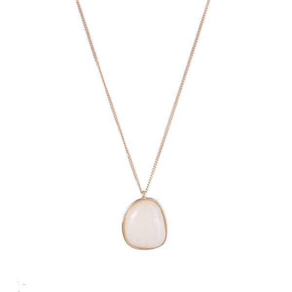 gold thin chain man-made oval stone irregular pendant choker necklace summer korean fashion party jewelry, Golden;silver
gold thin chain man-made oval stone irregular pendant choker necklace summer korean fashion party jewelry, Golden;silver