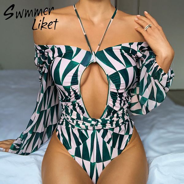 monokini 2020 print plus size swimsuit one piece bodysuits long sleeve swimwear women pleated bathing suit summer bathers, White;black
monokini 2020 print plus size swimsuit one piece bodysuits long sleeve swimwear women pleated bathing suit summer bathers, White;black