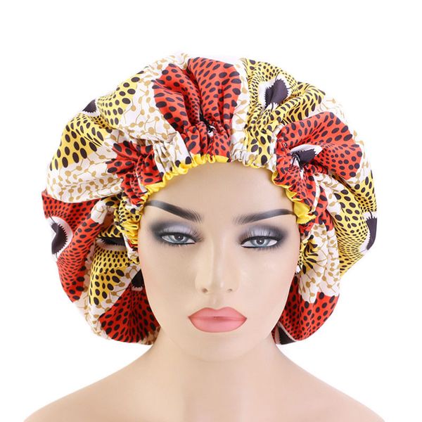 double layers reversiable satin hair bonnets for women african printing female turban nightcap silky head wrap hat tb-77e, Blue;gray
double layers reversiable satin hair bonnets for women african printing female turban nightcap silky head wrap hat tb-77e, Blue;gray