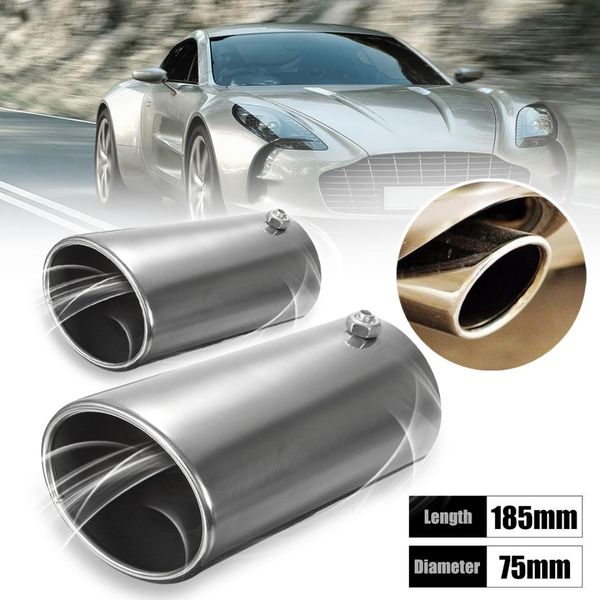 2 pcs universal car chrome 70mm 2.75 inch straight tail exhaust pipe rear muffler tip end trim oval car rear tail throat liner
2 pcs universal car chrome 70mm 2.75 inch straight tail exhaust pipe rear muffler tip end trim oval car rear tail throat liner
