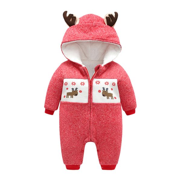 Christmas clothes baby boy winter thick coat cartoon deer romper Jumpsuit zipper Hooded outerwear cotton baby coat boy, Red
Christmas clothes baby boy winter thick coat cartoon deer romper Jumpsuit zipper Hooded outerwear cotton baby coat boy, Red