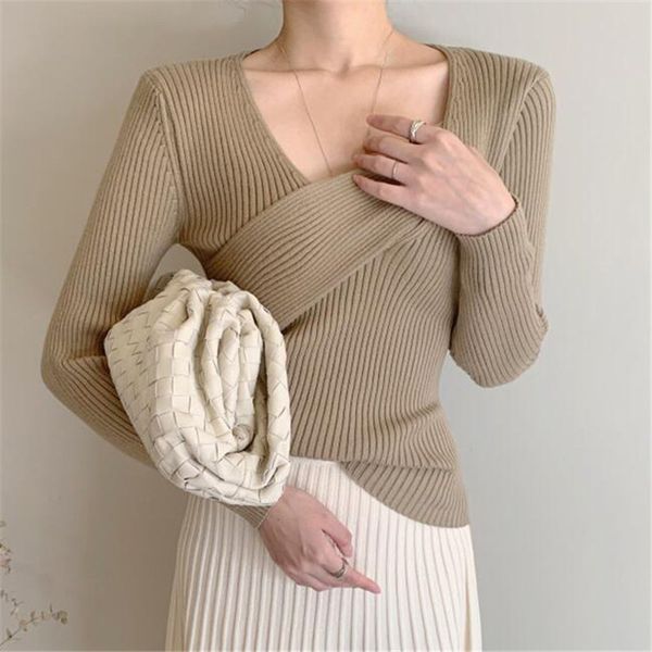 hzirip new all-match girls slimming office lady pullovers slender women vintage casual autumn knitted basic sweaters, White;black
hzirip new all-match girls slimming office lady pullovers slender women vintage casual autumn knitted basic sweaters, White;black