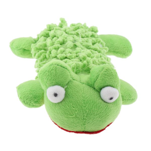 pet puppy chew squeaky sound toys squeaker cute green frog design for dog gift