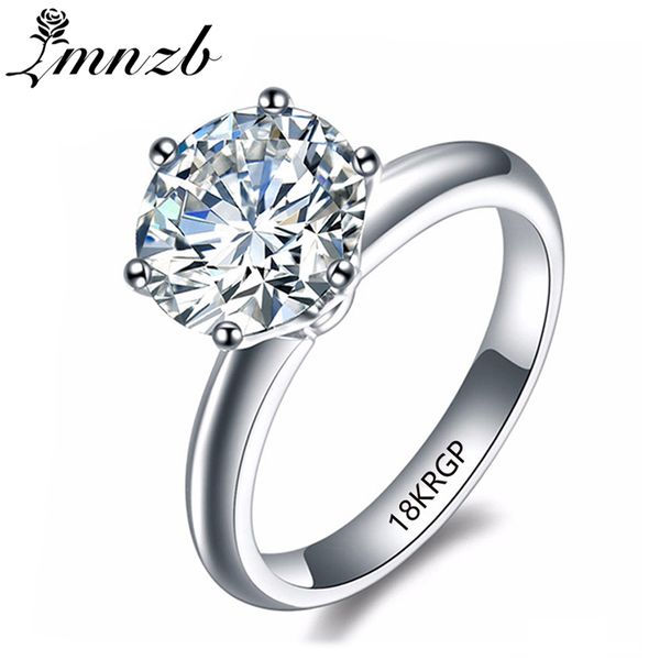 lmnzb luxury 2 carat white solitaire ring gold filled with 18krgp stamp cubic zirconia engagement wedding rings for women lr168 t190627, Slivery;golden
lmnzb luxury 2 carat white solitaire ring gold filled with 18krgp stamp cubic zirconia engagement wedding rings for women lr168 t190627, Slivery;golden