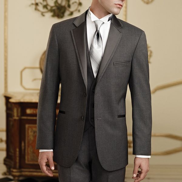 2019 grey business suit two buttons wedding tuxedos blazer+pants+vest custom made groom suit groomsman suit for bridal, Black;gray
2019 grey business suit two buttons wedding tuxedos blazer+pants+vest custom made groom suit groomsman suit for bridal, Black;gray