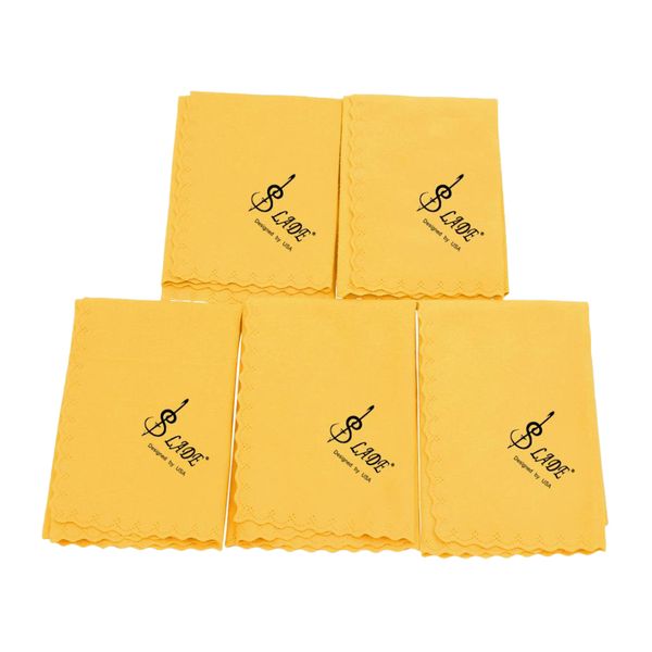 5pcs cleaning cloths polishing cloth for musical instruments guitar violin saxophone, light orange
5pcs cleaning cloths polishing cloth for musical instruments guitar violin saxophone, light orange