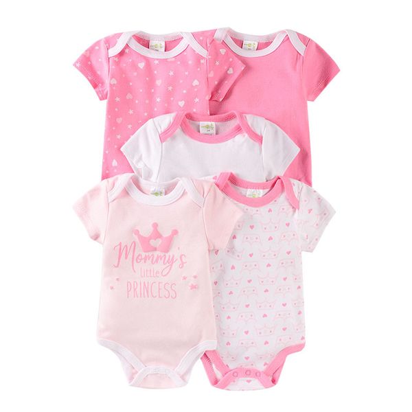 brand summer baby girls bodysuits one-pieces infant clothes flower crown princess printed cotton newborn jumpsuit 5 pieces/lot, Blue
brand summer baby girls bodysuits one-pieces infant clothes flower crown princess printed cotton newborn jumpsuit 5 pieces/lot, Blue