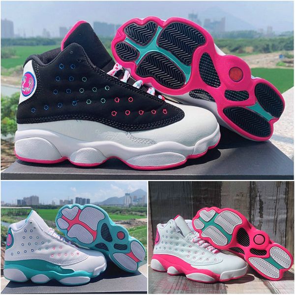 2020 new womens jumpman 13 gs peach playground aurora green pink 13s basketball shoes woman sports sneakers trainers 23 des chaussures
2020 new womens jumpman 13 gs peach playground aurora green pink 13s basketball shoes woman sports sneakers trainers 23 des chaussures