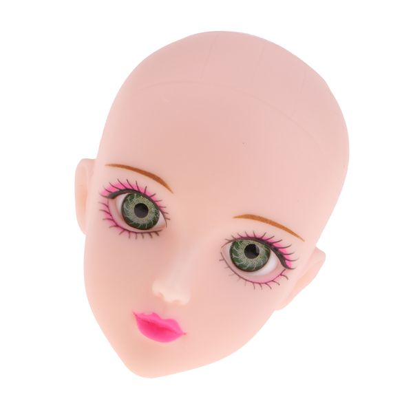 soft plastic female doll head sculpt with green eyes for 1/6 bjd doll parts accessory
soft plastic female doll head sculpt with green eyes for 1/6 bjd doll parts accessory