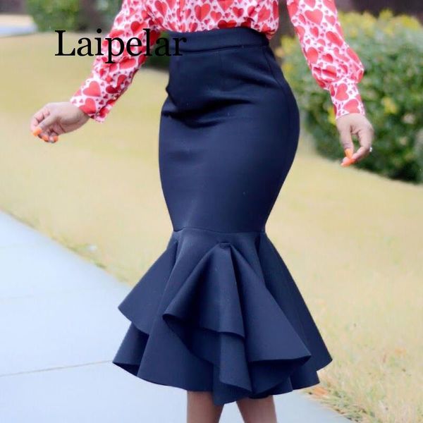 skirts laipelar women bodycon mermaid skirt high waist slim ruffles package hip tight classy elegant femme drop, Black
skirts laipelar women bodycon mermaid skirt high waist slim ruffles package hip tight classy elegant femme drop, Black
