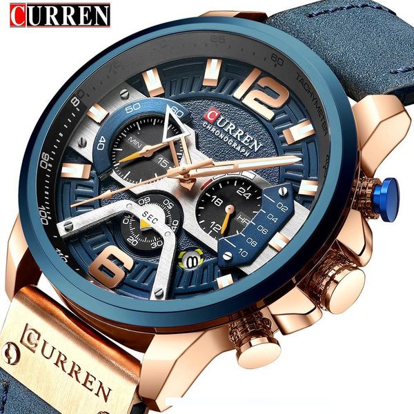 curren casual sport watches for men blue brand luxury 8329 leather wrist watch man clock fashion chronograph wristwatch sh190929, Slivery;brown
curren casual sport watches for men blue brand luxury 8329 leather wrist watch man clock fashion chronograph wristwatch sh190929, Slivery;brown