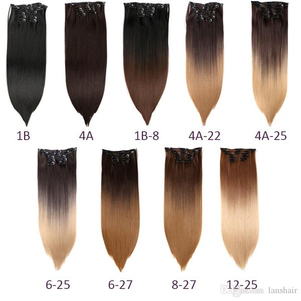22inch long straight hair extension 6pcs/set 12 clips high temperature synthetic hairpiece clip in hair extensions ing, Black
22inch long straight hair extension 6pcs/set 12 clips high temperature synthetic hairpiece clip in hair extensions ing, Black