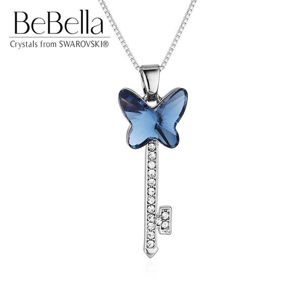 bebella butterfly key pendant necklace with crystals from genuine fashion jewelry for women girls birthday gift 2020, Silver
bebella butterfly key pendant necklace with crystals from genuine fashion jewelry for women girls birthday gift 2020, Silver