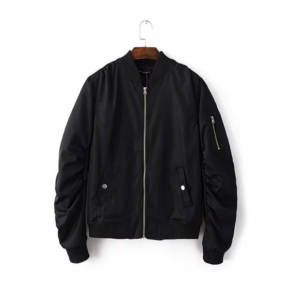 2016 spring autumn mens solid flight army green bomber jacket men's rib sleeve zipper short air force baseball coats clothing, Black;brown
2016 spring autumn mens solid flight army green bomber jacket men's rib sleeve zipper short air force baseball coats clothing, Black;brown