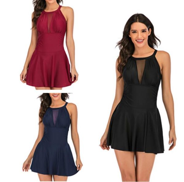 2020 women swimwear swimdress women's one-piece swimsuit solid fashion sleeveless tight swimsuit bathing + sexly dresses swimwear dhl b, White
2020 women swimwear swimdress women's one-piece swimsuit solid fashion sleeveless tight swimsuit bathing + sexly dresses swimwear dhl b, White
