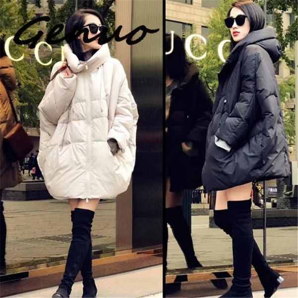 2019 european winter new hooded loose bread clothing women fashion a word cloak long thick down jacket coat female winter, Black
2019 european winter new hooded loose bread clothing women fashion a word cloak long thick down jacket coat female winter, Black