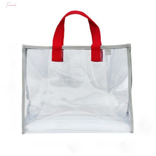 women transparent pvc handbag travel beach shoulder bag clear reusable shopping bag purse tote toiletry wash waterproof bag p
women transparent pvc handbag travel beach shoulder bag clear reusable shopping bag purse tote toiletry wash waterproof bag p